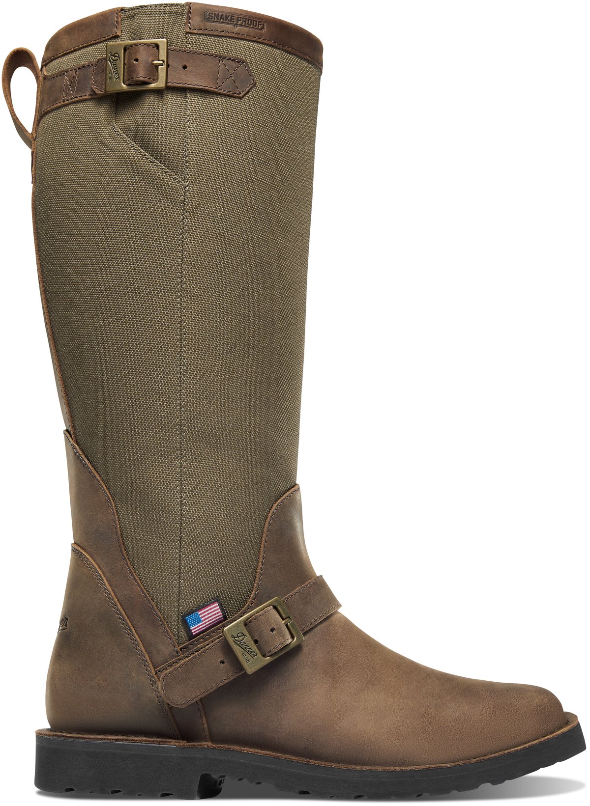 San Angelo Snake Boot 17" Brown Square Toe