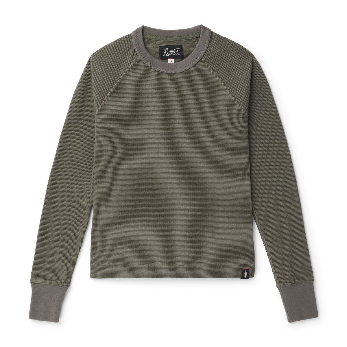 Santiam Waffle LS Tee Dusty Olive